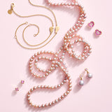 Heart Earrings in Pink Sapphires
