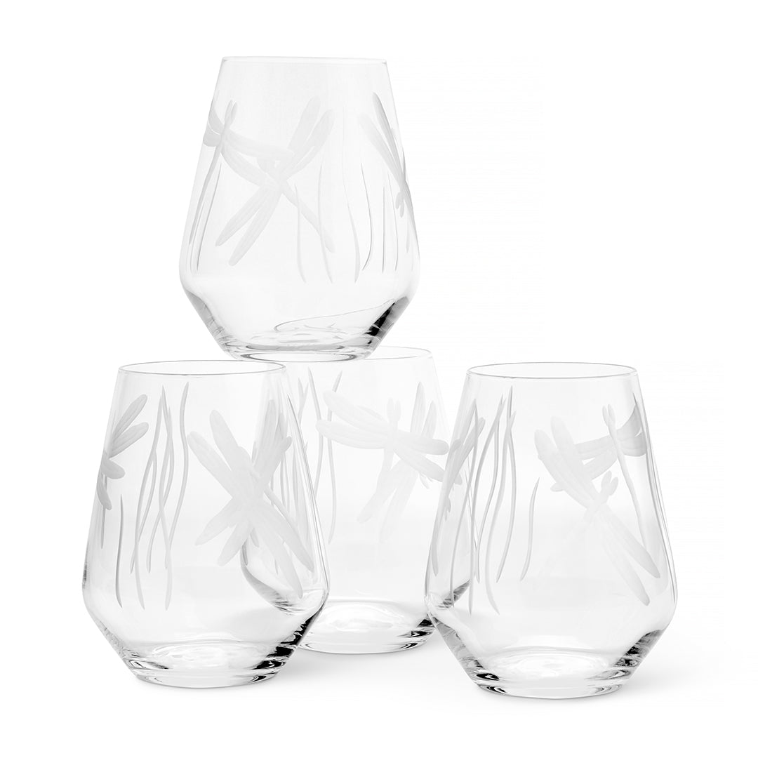 Dragonfly Glasses, Set of 4