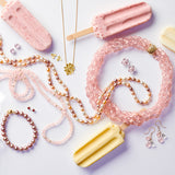 Rose Quartz 5-Strand Twist Necklace