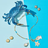 Sapphire & Diamond Starfish Earrings