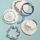 Blue Daisy Bracelet