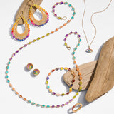 Multi-Color Gemstone Necklace
