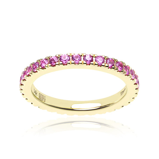 Pink Sapphire Eternity Ring